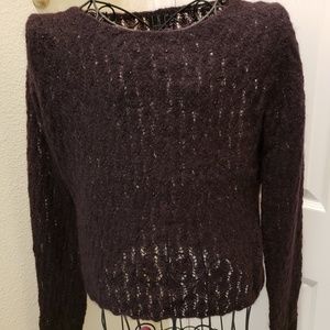 INC Petite Med Wool/Nylon Beaded sweater
